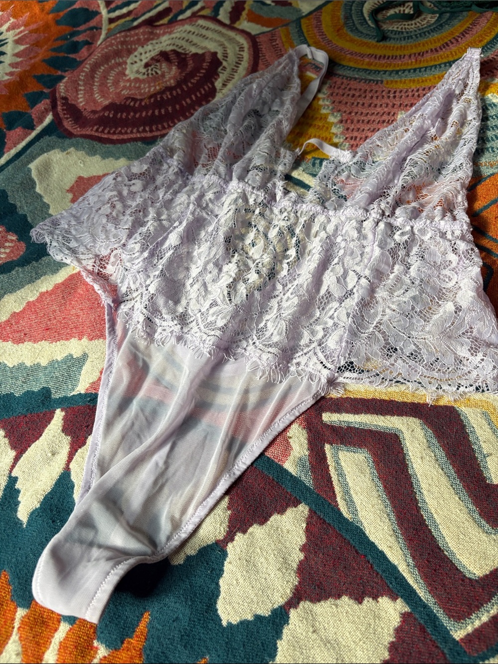 Adore Me Lavender Lace Bandeau Bralette - Picture 7 of 10